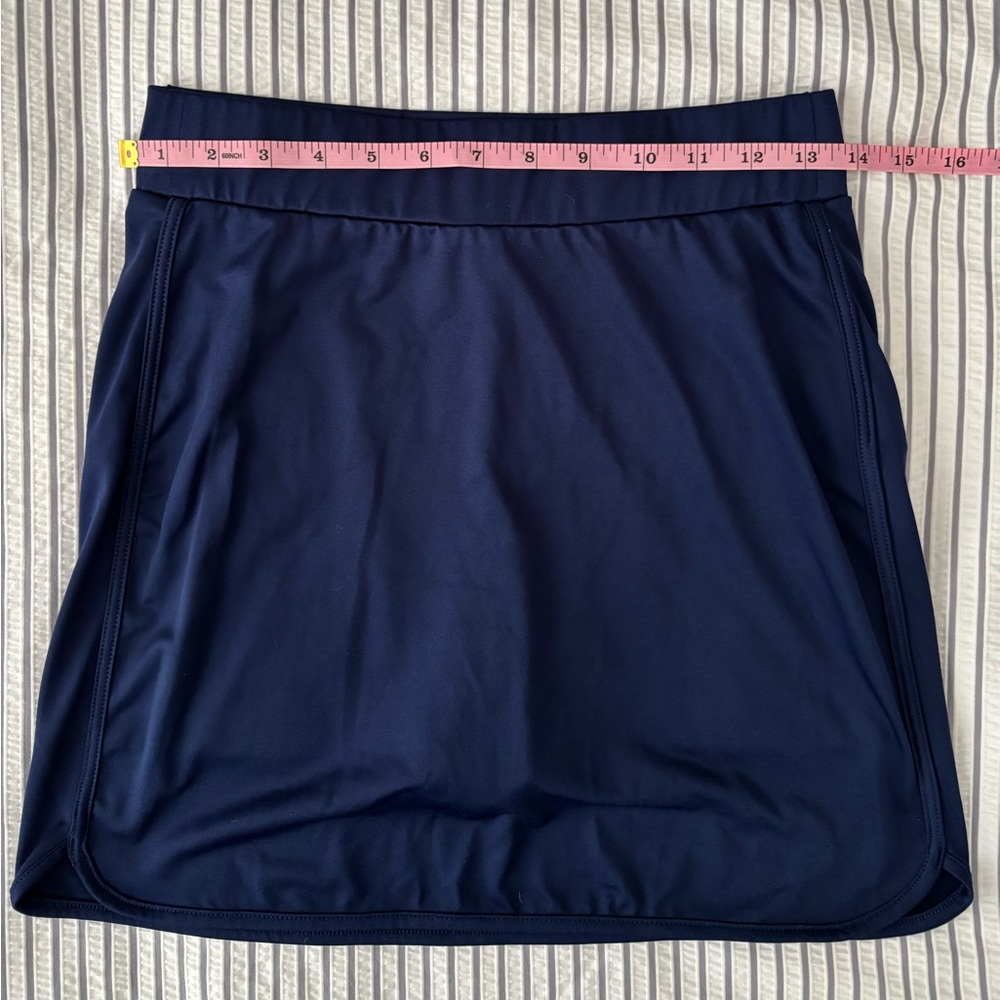 J. Crew Navy Blue Stretch Athletic Skirt with Built-in Shorts Size XS - Picture 5 of 12